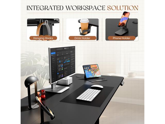 Furmax Electric Standing Desk, 45 x 24 Inches Height Adjustable Sit Stand up Desk, Memory Preset Computer Home Office Desks with Sturdy Metal...