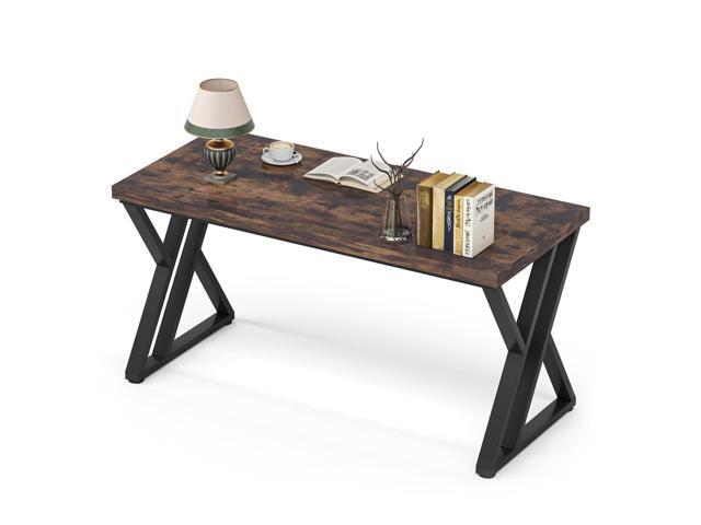 Tribesigns 55-Inch Writing Desk, Computer Office Desk with Metal Legs and Wood Tabletop, Modern Simple Study Table for Writing and Studying,...