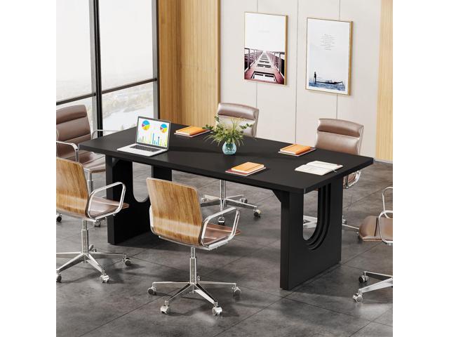 Tribesigns Modern Executive Desk, 70.9' Large Office Computer Desk, Conference Table Meeting Room Table, Simple Workstation Business Furniture for...