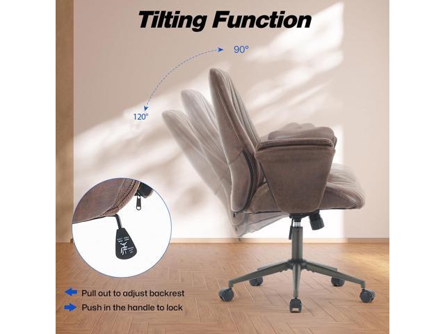 Home Office Desk Chair Office Smooth Casters Ergonomic Computer Chair with Lumbar Support Adjustable Height Rolling Swivel Executive Task Armrests...