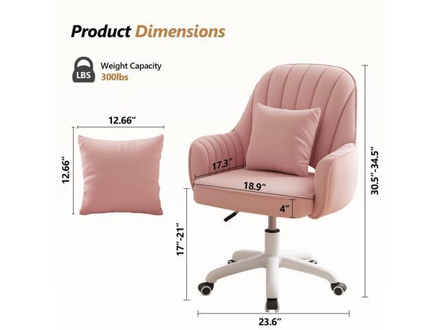 Home Office Chair Velvet Vanity Chairs Makeup Desk Chair with Wheels Mid Back Computer Chairs Height Adjustable Swivel Rolling Task Chair for...