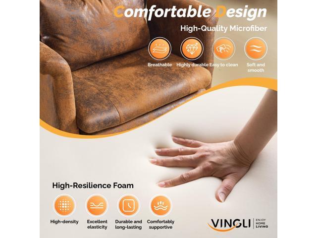 VINGLI 100-130° Reclining Tall Office Chair with Foot Rest & Adjustable Armrests, Ergonomic Criss Cross Chair with Wheels & Headrest, Comfy...