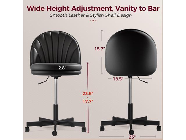 GTPLAYER Small Ergonomic Tall Office Chair, Computer Desk Chair with Wheels Versatile Height Use: Office to Bar Stools (or Standing Desk), Vanity...