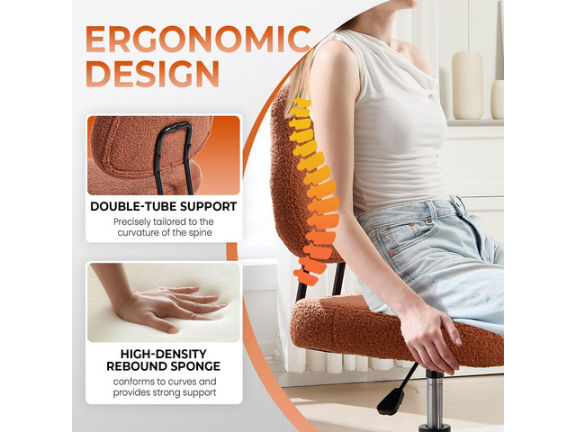 Cross Legged Office Chair, Ergonomic Criss Cross Desk Chair ADHD Meditation Yoga Kneeling Chair with Brake Wheels, Home Office Desk Chair with...