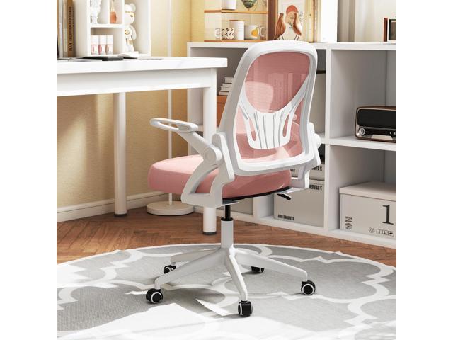 Giantex Mesh Office Chair, Ergonomic Desk Chair with Flip-up Arms & Lumbar Support, Height Adjustable Swivel Computer Desk with High Back for Home...