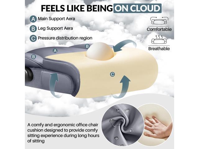 Office Chair, Leather Chair with Adjustable High Back Flip-up Armrests,Ergonomic Desk Chairs Big and Tall, Lumbar Support Swivel Computer Chair...