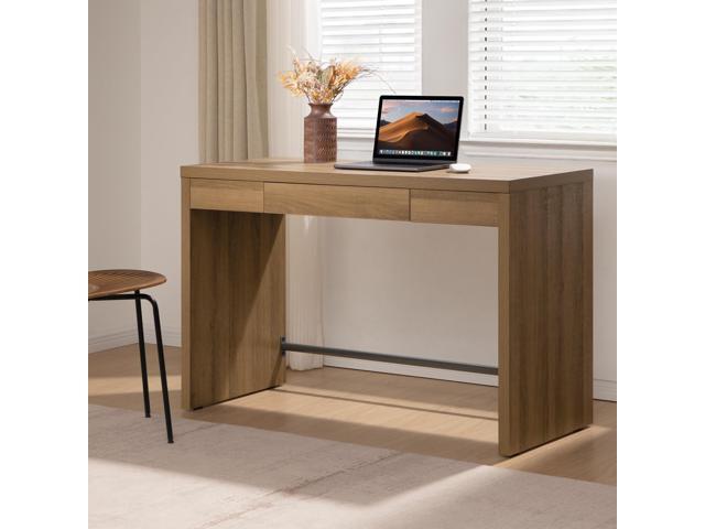 SICOTAS Computer Desk Writing Table - 47-Inch Home Office Executive Desk with Drawer, Farmhouse Study Desk with Storage,Boho Makeup Vanity Table...