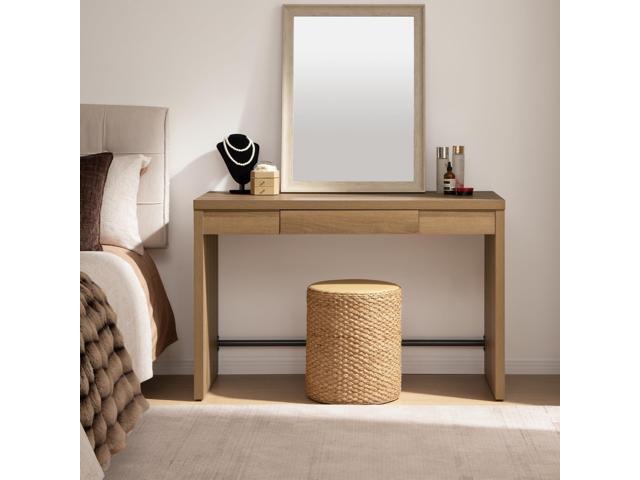 SICOTAS Computer Desk Writing Table - 47-Inch Home Office Executive Desk with Drawer, Farmhouse Study Desk with Storage,Boho Makeup Vanity Table...