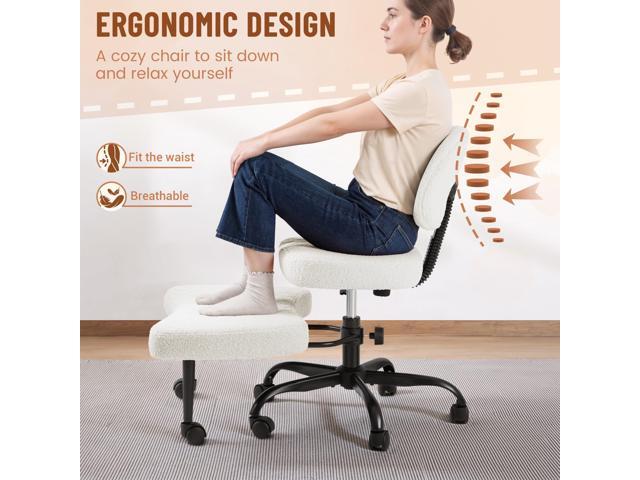 Homall Ergonomic Cross Legged Office Desk Chair with Wheels, 360° Swivel and Adjustable Height for Meditation and ADHD,Criss Cross Kneeling Chair...