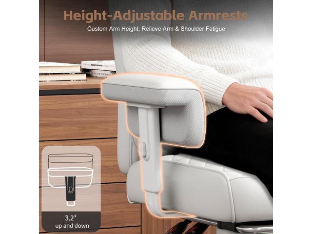 Vonesse Big and Tall Office Chair, Desk Chair with Soft Adjustable Armrests, Ergonomic High Back Gaming Chair with Lumbar Support, Executive...
