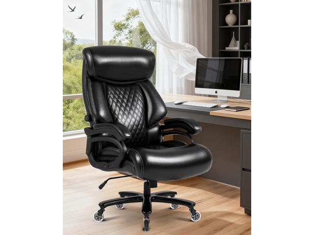 650lbs Big and Tall Office Chair,Heavy Duty Office Chair for Heavy People,High Back Executive Desk Chair with Lumbar Support for Home Office