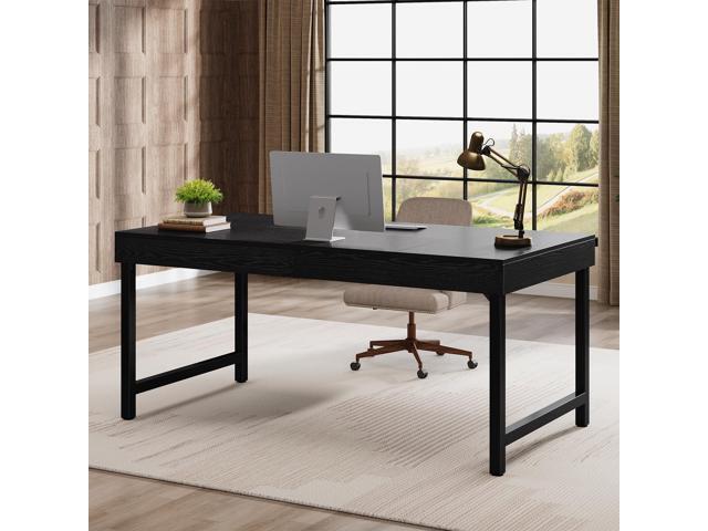 Tribesigns 55' Industrial Executive Desk for Home Office, Rustic Simple Computer Laptop Desk with Strong Metal Legs, Study Writing Table Business...