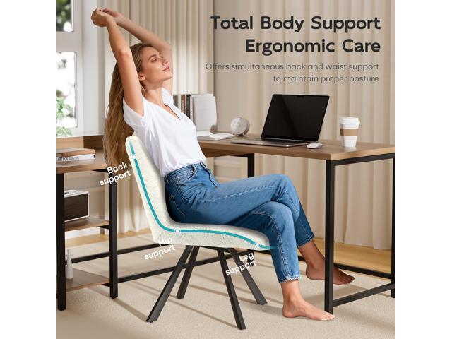Small Desk Chair No Wheels, Swivel Velvet Vanity Chair No Arms, Armless Office Chair with Back and Metal Legs for Small Space, Bedroom, Home...