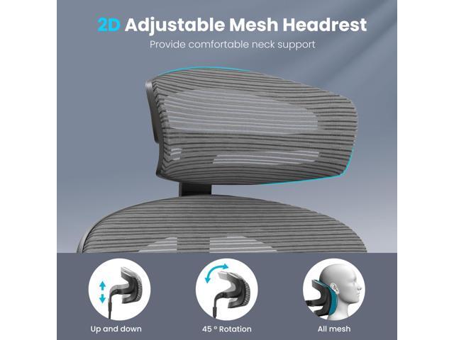 Farini Ergonomic Office Chair Desk Chair, High Back Computer Chair with Wheels, Home Sutdy Chair for Heavy People, Mesh Office Chair Adjustable...
