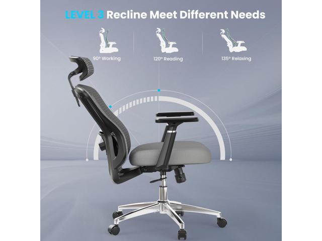 Farini Ergonomic Office Chair Desk Chair, High Back Computer Chair with Wheels, Home Sutdy Chair for Heavy People, Mesh Office Chair Adjustable...