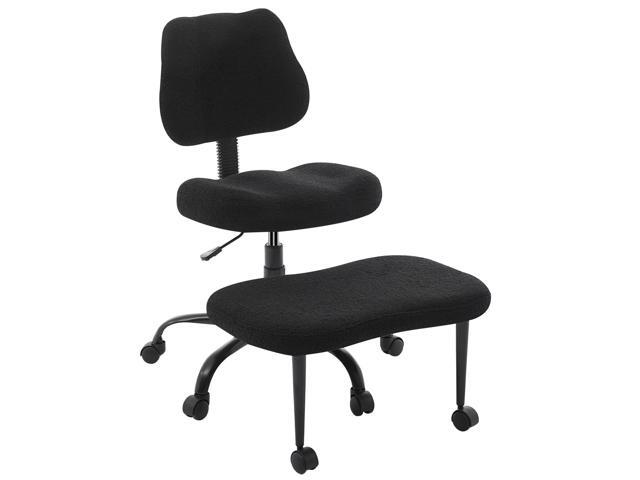 Criss Cross Legged Meditaion Chair,Exquisite Home Office Furniture,Ergonomic Kneeling with Lumbar Support and Adjustable Height Stool,for ADHD...