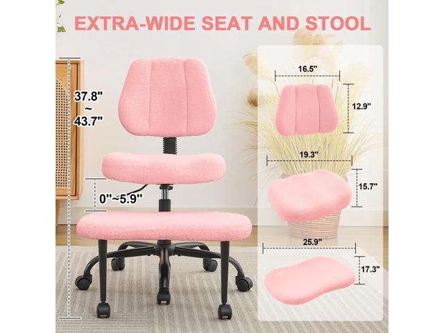 Criss Cross Legged Meditaion Chair,Exquisite Home Office Furniture,Ergonomic Kneeling with Lumbar Support and Adjustable Height Stool,for ADHD...