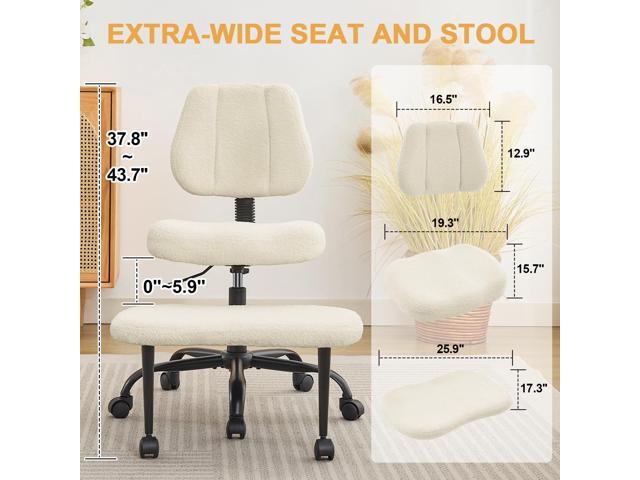 Criss Cross Legged Meditaion Chair,Exquisite Home Office Furniture,Ergonomic Kneeling with Lumbar Support and Adjustable Height Stool for ADHD...