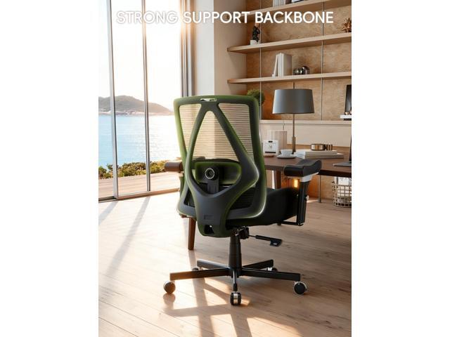 Big and Tall Office Chair 550lbs, Ergonomic Desk Chair with W-Shaped Thick Seat Cushion & 4D Armrest, Executive Mesh Desk Chair with Adjustable...