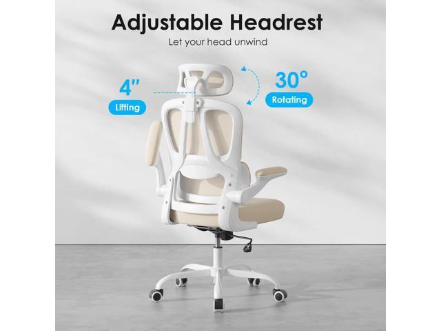 Farini Ergonomic Office Chair, Desk Chair with Headrest and Lumbar Support, High Back Swivel Home Office Chair with Headrest for Home Office...