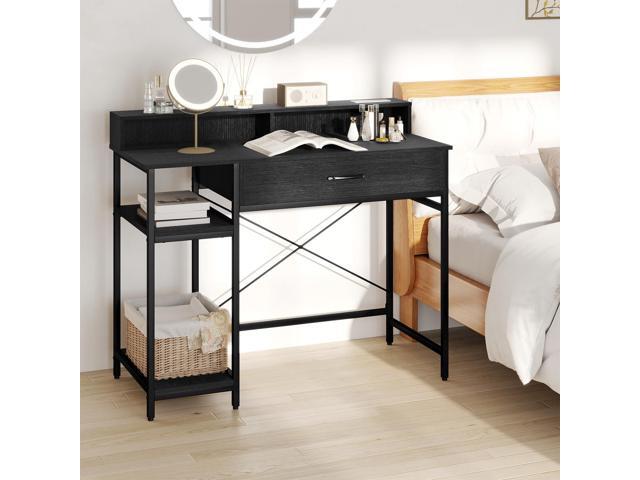 Giantex Computer Desk with Drawer, 42' Small Computer Workstation w/Charging Station & Monitor Stand, PC Laptop Desk w/Storage Shelves &...