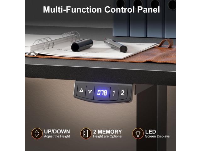 L Shaped Electric Standing Desk,63 Inch Adjustable Height Sit to Stand Corner Desk with Memory Presets, Reversible Computer Table for Home Office,...