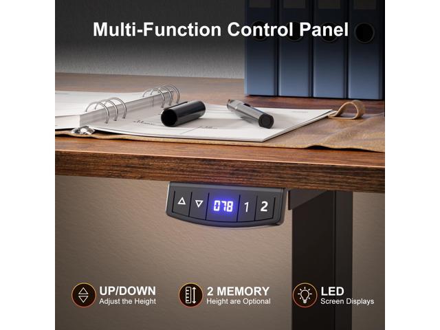 L Shaped Electric Standing Desk,63 Inch Adjustable Height Sit to Stand Corner Desk with Memory Presets, Reversible Computer Table for Home Office,...