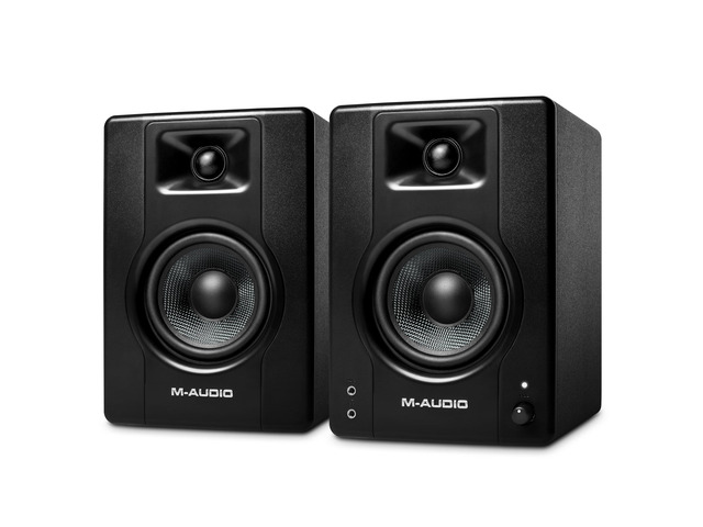 BX4 Pair 4.5' Wired Studio Monitors and PC Speakers for Recording and Multimedia with Music Production Software