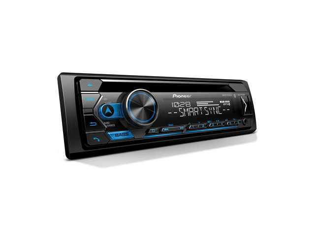 DEH-S4220BT 1-Din CD Receiver Bluetooth, USB/AUX, Color Change, FLAC, AM/FM Radio, Detachable Face, 50W x 4, Voice Control, Hi-Volt RCA Preouts