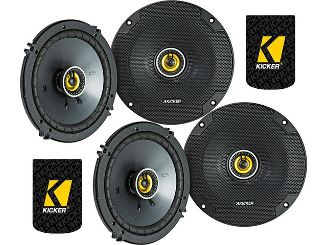 46CSC654 - Two Pairs of CS-Series CSC65 6.5-Inch (160mm) Coaxial Speakers, 4-Ohm (2 Pairs)