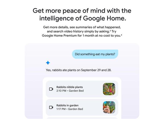 Google - Nest Cam Outdoor (wired, 2nd gen) - 2K Video and Gemini - 1-Pack - Snow - image 12