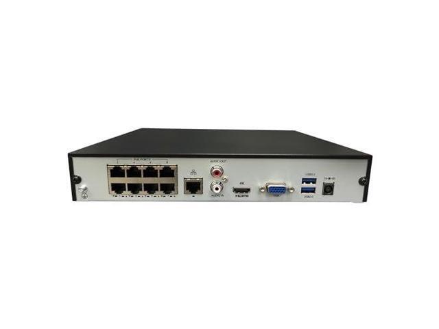 Gyration CyberView N4 4-Channel PoE Network Video Recorder, 4K Recording, NDAA Compliant NVR, Third-Party IP Camera Compatible, 6TB HDD Support,...
