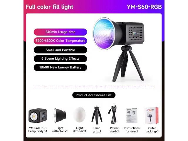 Ulanzi Limited RGB COB Photography Light Fast Charging Adjustable Studio Video Light
