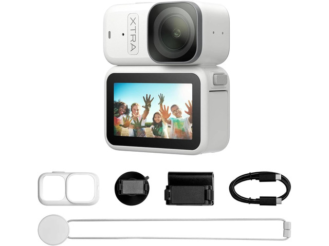Xtra Atto Wearable 4K/60fps Action Camera,54g Vlog Camera with Magnetic Mounts,1/1.3Sensor, 220Min Max Recording 5-Min Pre-Recording,Built-in...