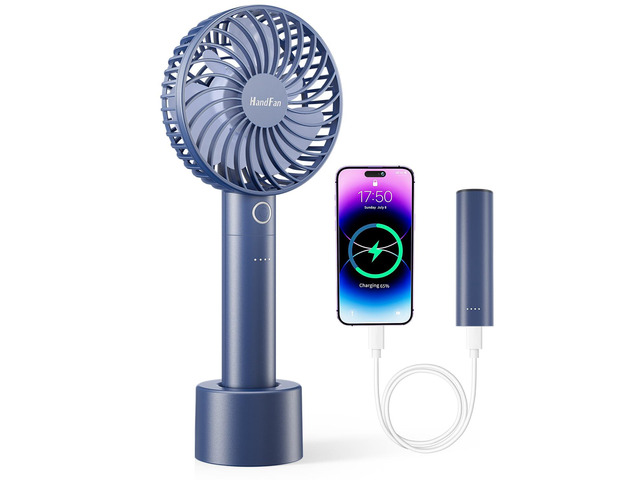 Portable Handheld Fan, Small Personal Hand Fan, Electric Mini Cooling Fans, USB Rechargeable Desk Fans for Travel Beach Makeup Office Disney, Gifts...
