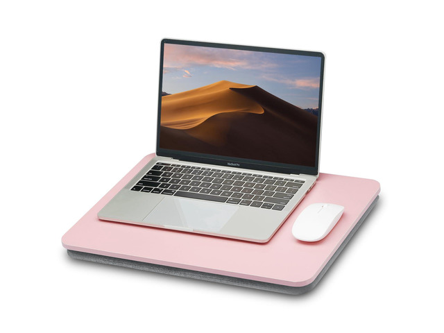 Portable Lap Laptop Desk with Pillow Cushion, Fits up to 15.6 inch Laptop, Lap Stand for Bed & Couch & Carpet, Book Tablet/Drawing Board/Computer...
