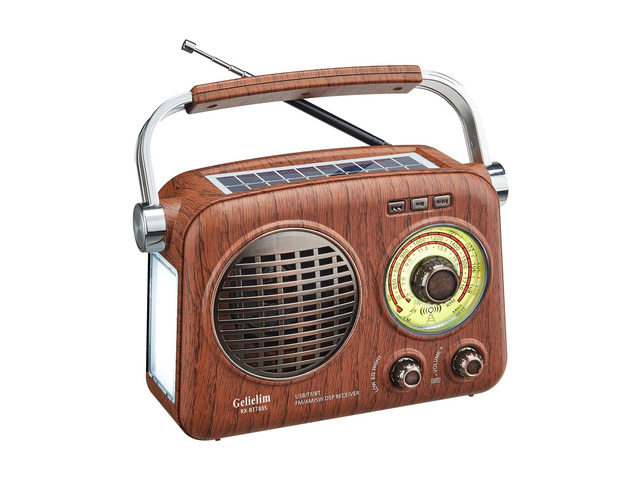 AM FM Radio Portable - Shortwave Radio Rechargeable Battery Powered, Retro Solar Radio with Bluetooth, Compact Emergency Radio for Home, Outdoor,...