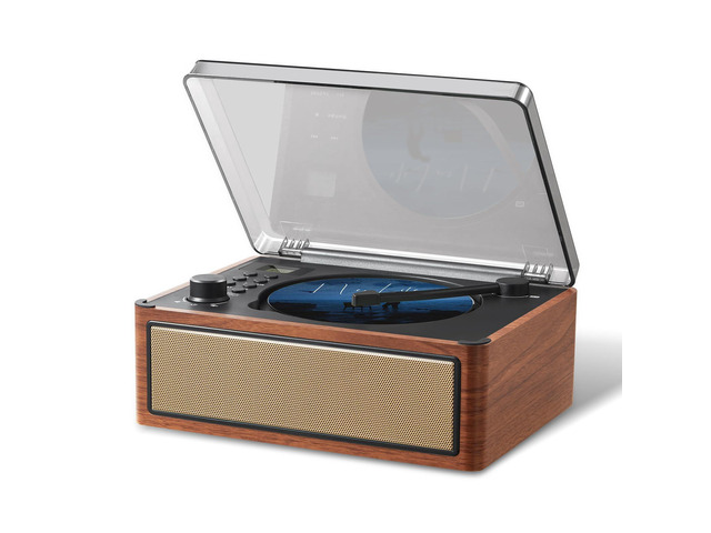CD Player with Bluetooth Input & Output, Portable CD Player for Home with Dual HiFi Stereo Speakers, Rechargeable FM Radio, USB, AUX, CD-R/RW...