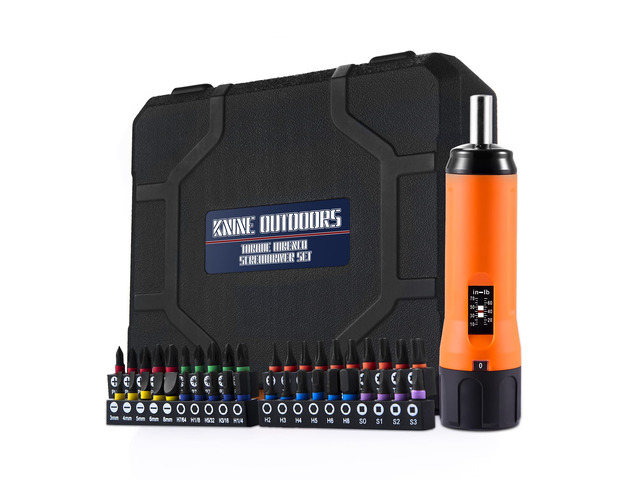 Torque Screwdriver Wrench Driver Set 10-70 Inch Pounds lbs for Maintenance with T-bar Handle, 40 Hex Bits, 1/4' Socket, Shaft Extension, For Tools,...