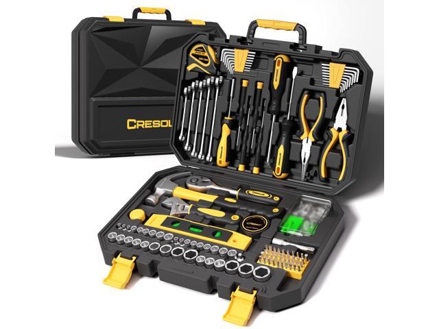 CRESOLVIA 209 Piece Tool Kit for Home Socket Wrench Auto Repair Tool Set,General Household Tool box,Basic Hand Tool Kit,Perfect for Homeowner,...