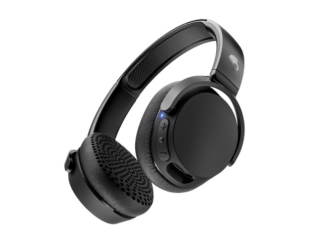 Riff Wireless 2 On-Ear Bluetooth Headphones - True Black 34 Hours Battery, Foldable Lightweight Design, Convenient for Travel with Included 3.5mm...
