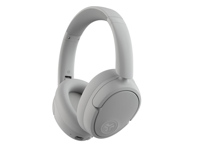 JBuds Lux ANC, Over Ear Headphones, Active Noise Cancelling, Bluetooth, Cloud White