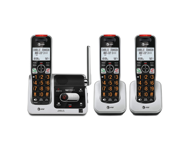 BL102-3 DECT 6.0 3-Handset Cordless Phone for Home with Answering Machine, Call Blocking, Caller ID Announcer, Audio Assist, Intercom, and...