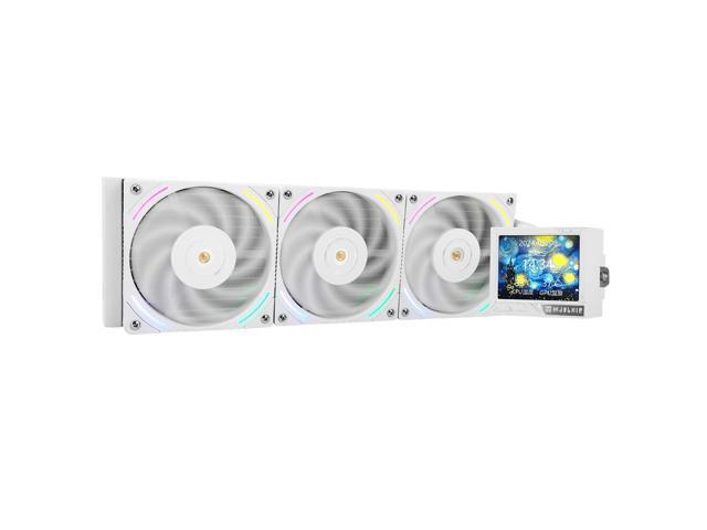 Thermalright Mjolnir Vision 360 ARGB White CPU AIO Cooler,IPS LCD Screen with 320 * 240 Resolution,for AM5 & LGA 1700/1851,High-Performance 360 Specs...