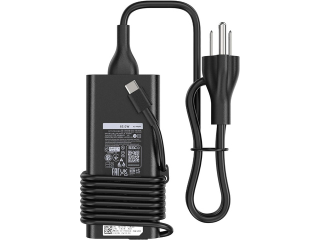 65W USB-C Laptop Charger Compatible with Dell Pro 13 14 16 Latitude 5420 5430 5520 7420 5400 7390 5320 5530 5431, XPS 13 9310 9305 9300 9380 9370...