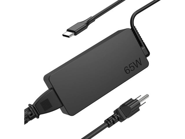 65W 45W USB C Laptop Charger fit for Lenovo ThinkPad Yoga Chromebook 65W Laptop AC Adapter Power Supply Cord