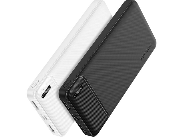 AsperX 2-Pack 10000mAh USB C Output Portable Charger Power Bank Fast Charging, Portable Phone Charger External Battery Pack for iPhone, Samsung,...