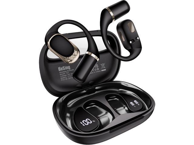 Open Ear Earbuds, Over Ear Headphones with Ear Hooks, True Wireless Bluetooth 6.0 Earphones, Stereo Sound, Ultra-Comfort, 50H Playback, IPX7...