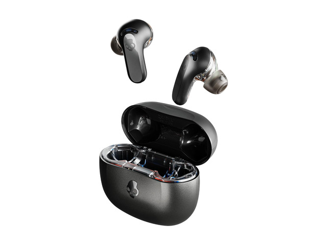 Rail ANC Active Noise Cancelling Wireless Earbuds - True Black In-Ear, Bluetooth Headphones, Noise Cancellation, 38 Hours Battery, Microphone for...