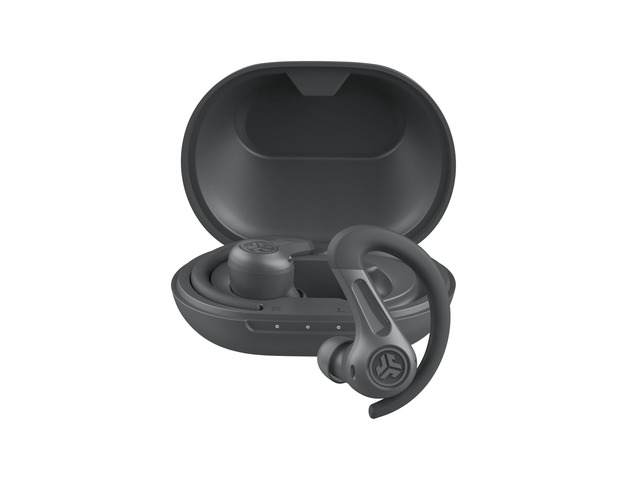 JBuds Sport ANC 4 True Wireless Bluetooth Earbuds + Charging Case, Graphite, Swipe + Touch Controls, Hybrid Active Noise Cancelation, Multipoint...